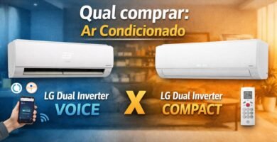 imagem do artigo LG Dual Inverter VOICE 12000 x LG Dual Inverter COMPACT qual comprar