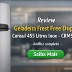 Imagem do Artigo Geladeira Consul Inox Geladeira Frost Free Duplex Consul 455 Litros Inox -CRM56MK
