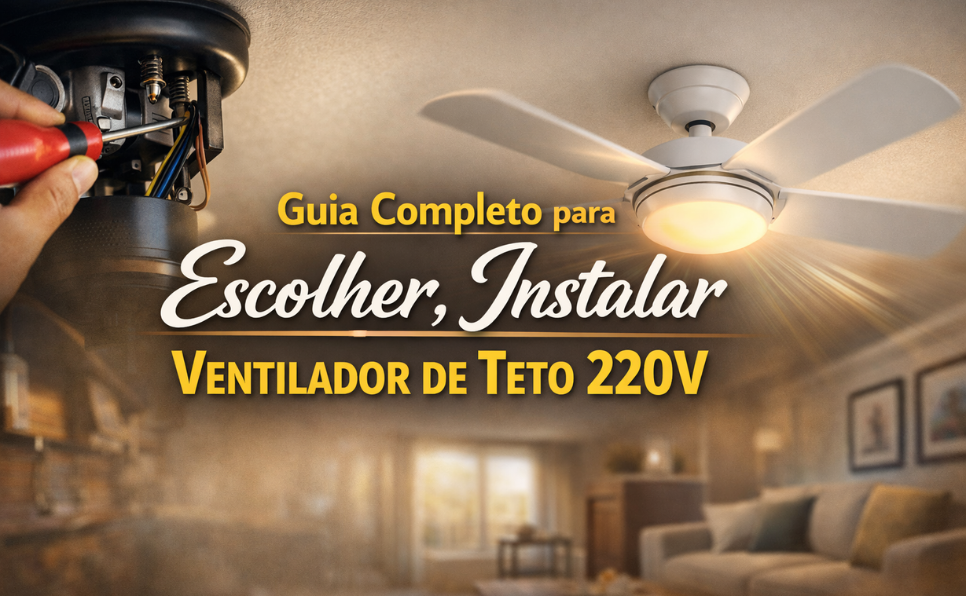 Imagem do artigo Ventilador de Teto 220V Guia Completo para Escolher, Instalar e Aproveitar ao Máximo