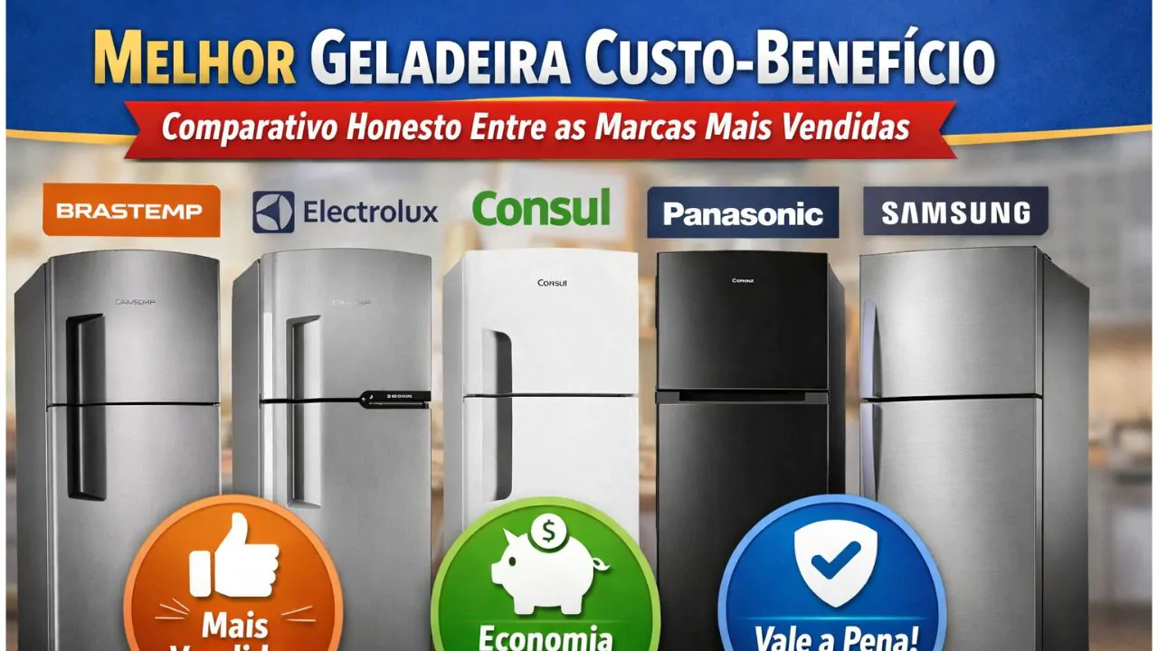 Imagem do artigo Melhor Geladeira Custo Benefício_ Comparativo honesto Entre as Marcas Mais Vendidas